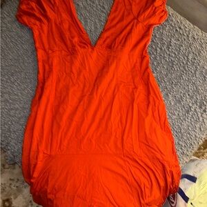 Abercrombie Puff Sleeve Maxi Dress